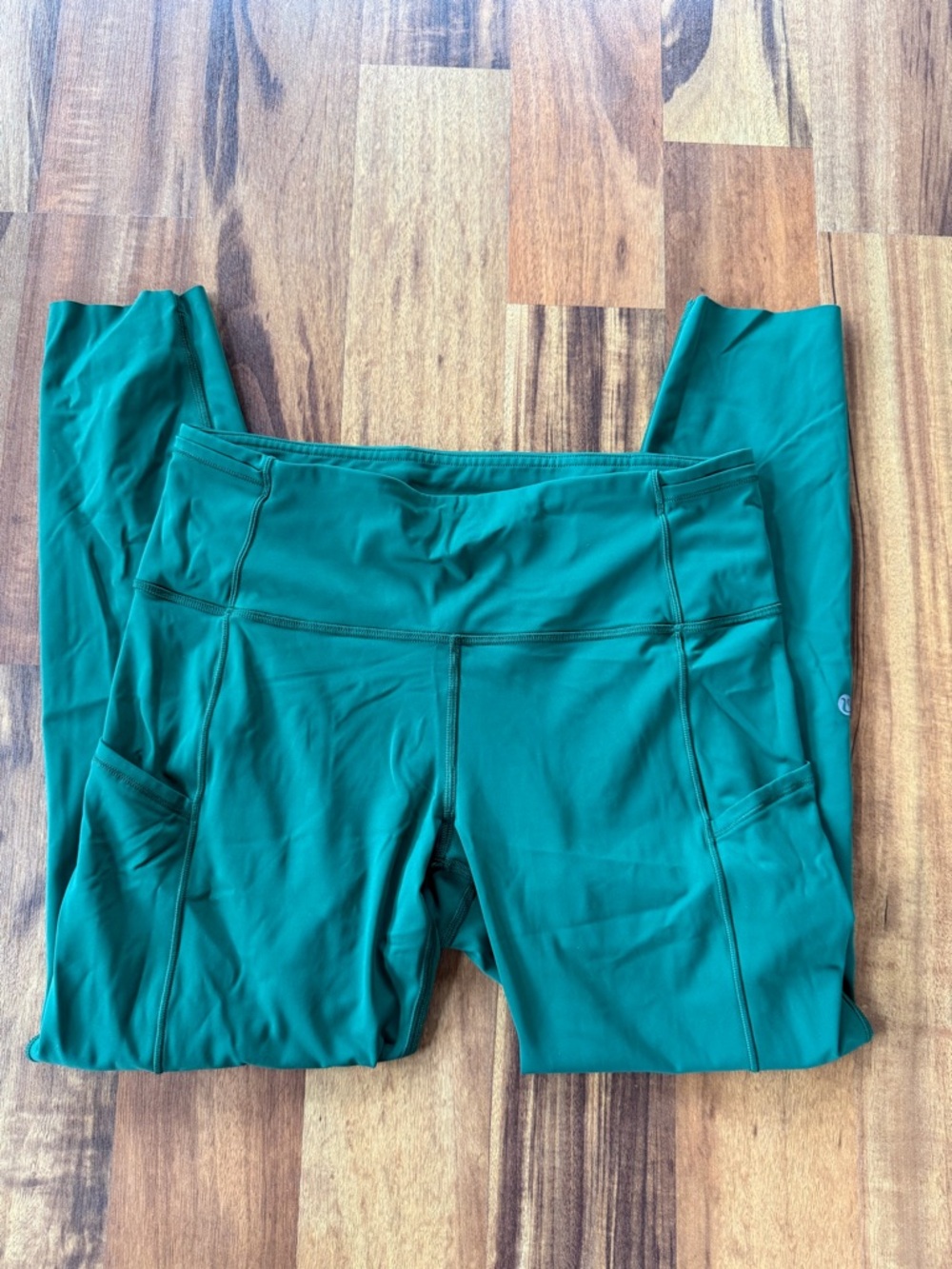 lululemon athletica Green Leggings with Side Pockets